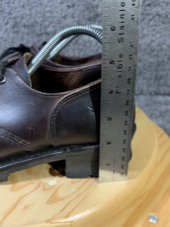 Frye Oxford Shoes Womens 7.5 Brown Leather Vintage Y2K Chunky Vibram Sole Boots - Picture 5 of 9